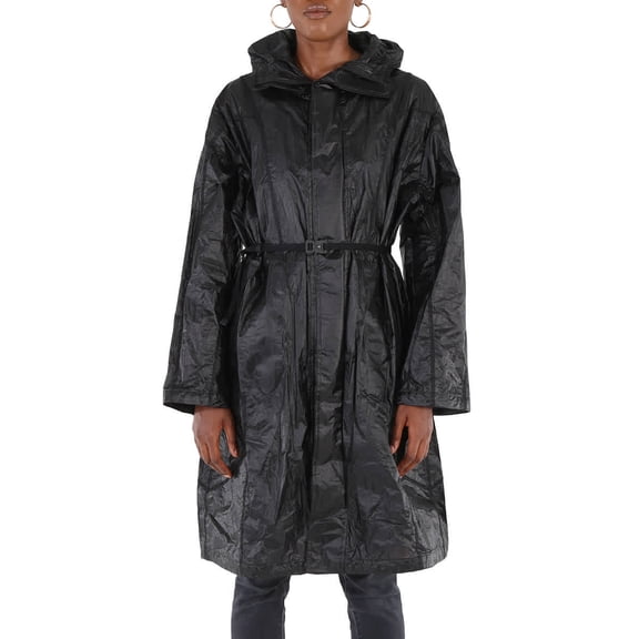 Moncler Black Genius Ciklon Hooded Rain Coat, Brand Size 3 (Large)