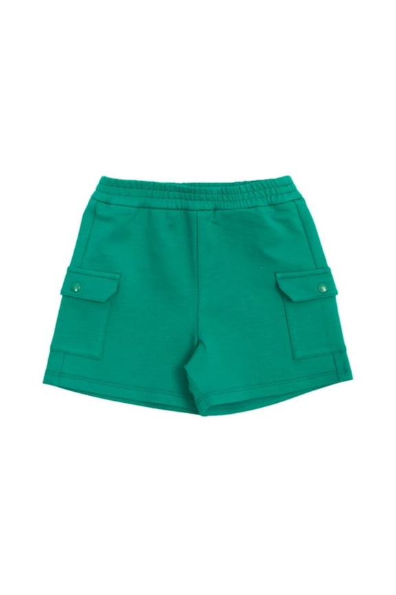 Boys Logo-Patch Stretch-Cotton Shorts, Size 18/24M