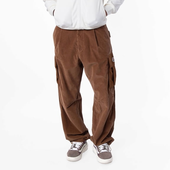Moncler Corduroy Wide-Leg Trousers, Brand Size 46 ( US Size 30 )