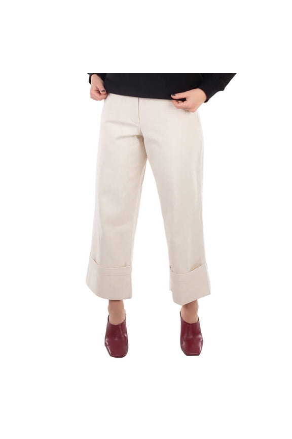 Genius Cropped Cotton Trousers, Brand Size 40 (US Size 2)