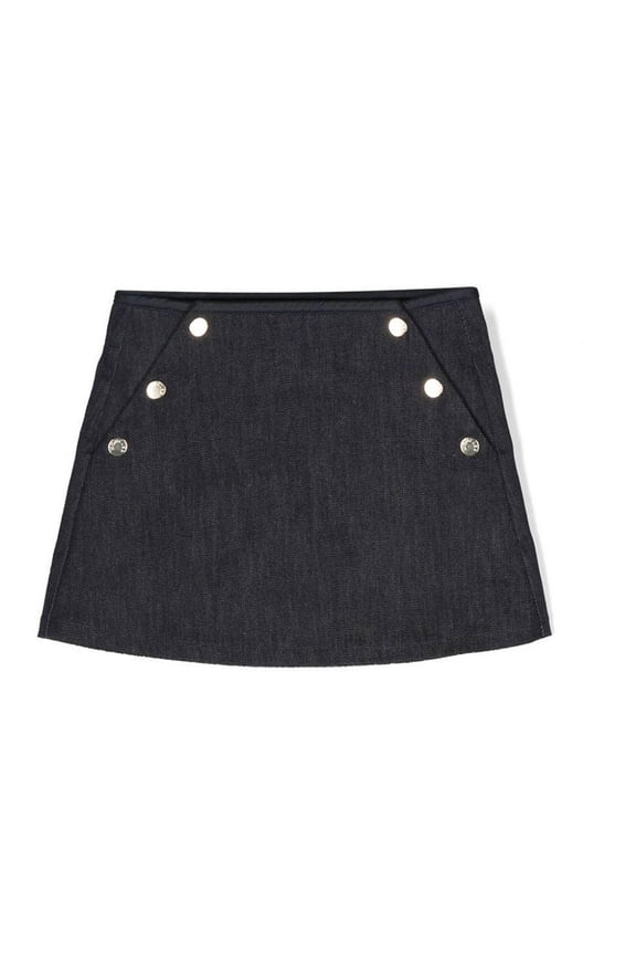 Girls Aline Denim Mini Skirt, Size 6Y