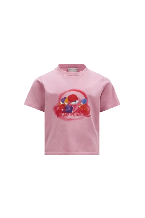 Girls Bear Graphic Logo Patch T-Shirt, Size 8Y