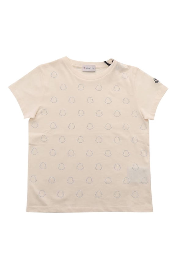 Girls Crystal Logo Cotton T-Shirt, Size 8Y