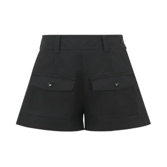 Moncler Girls Logo-Patch Cotton Blend Shorts, Size 10Y