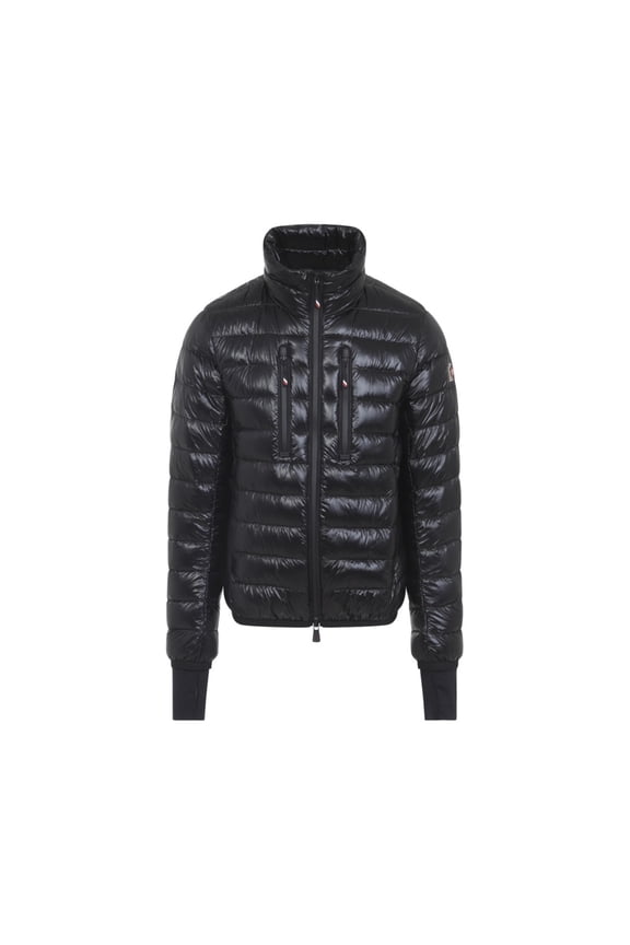 Quilted Down Jacket With High Collar And Zippered Pockets (Men's)