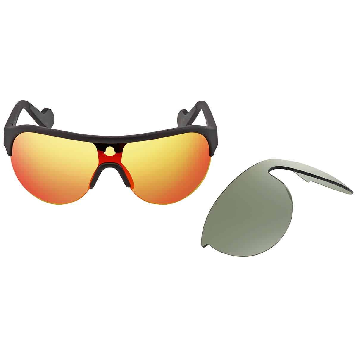 Moncler Shield Sunglasses ML0049 02C Matte Black 65mm 0049  display picture 2