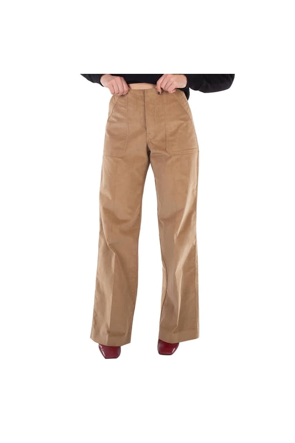 High-Waisted Straight Trousers, Brand Size 40 (US Size 2)