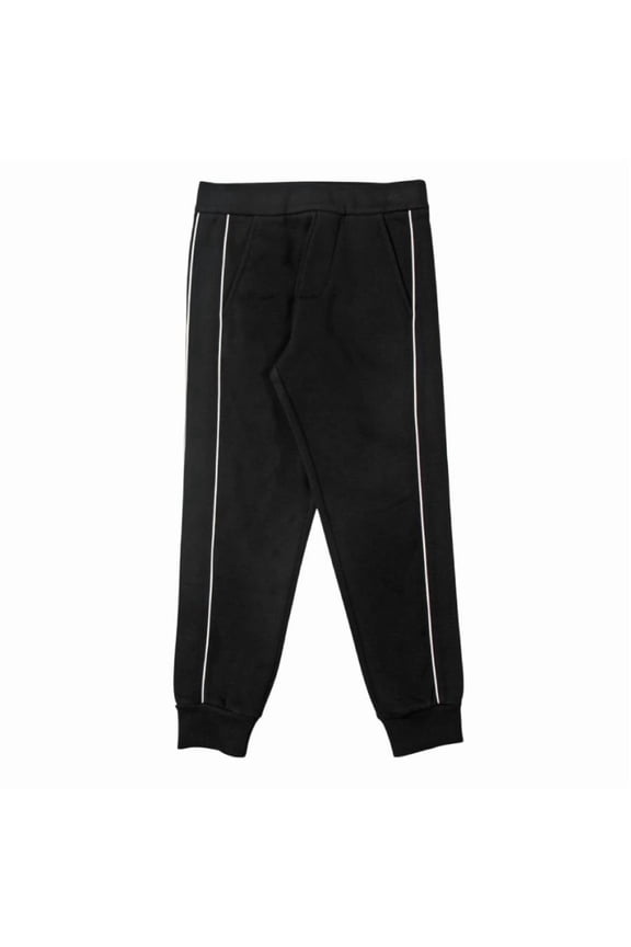 Kids Contrast Piping Track Pants, Size 10Y