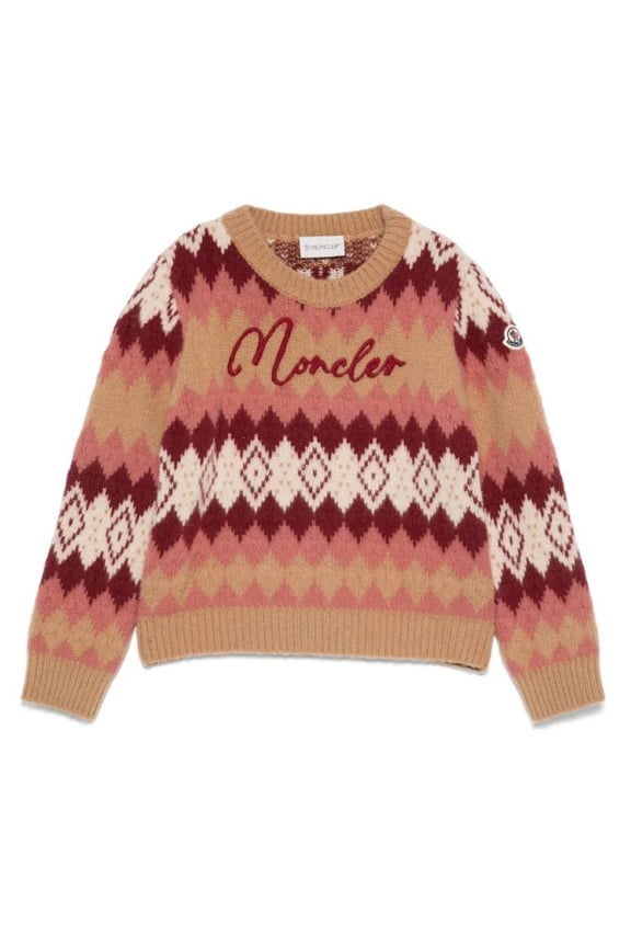 Kids Fair-Isle Embroidered Wool Sweater, Size 10Y