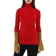 thumbnail image 1 of Moncler Ladies 1952 Turtleneck Contrast Cuff Sweater, Size Medium, 1 of 1