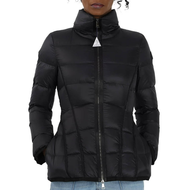 Moncler Ladies Black Logo-patch Padded Jacket, Brand Size 0 (X-Small)