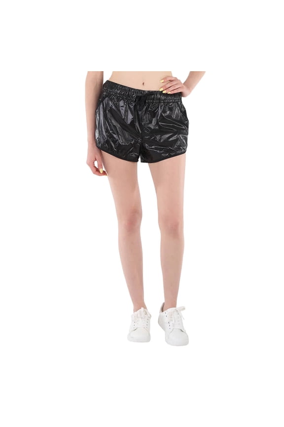 Ladies Black Ripstop Shorts, Size Medium