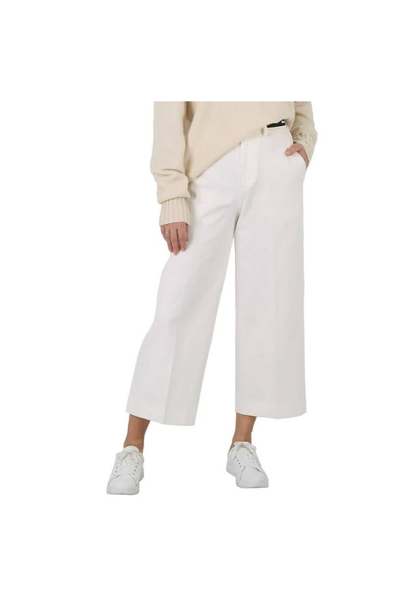 Ladies Cotton Gabardine Cropped Dress Pants, Brand Size 40 (US Size 8)