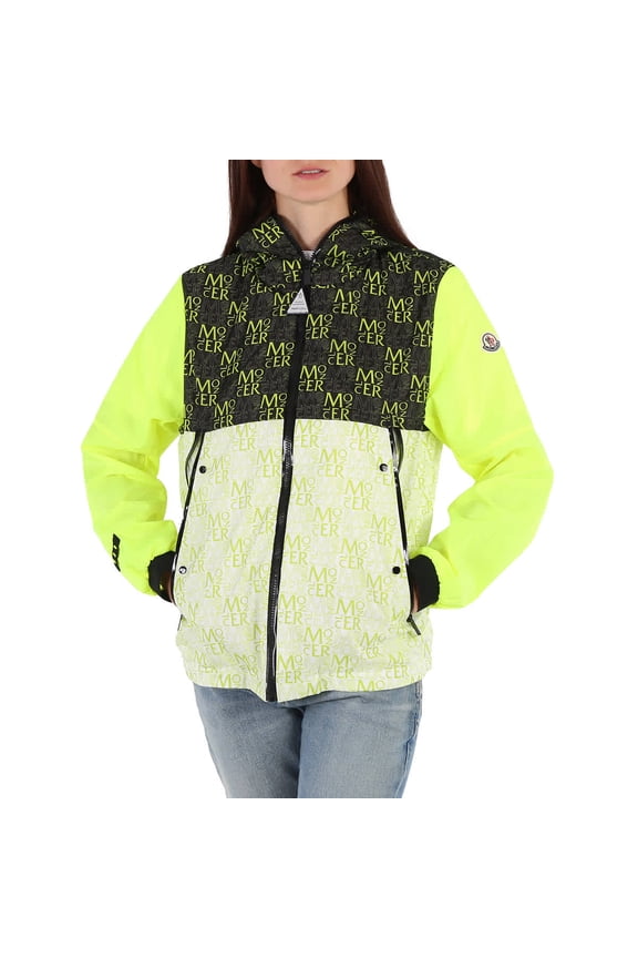 Ladies Open Yellow Taanlo Hooded Windbreak Jacket, Brand Size 0 (X-Small)