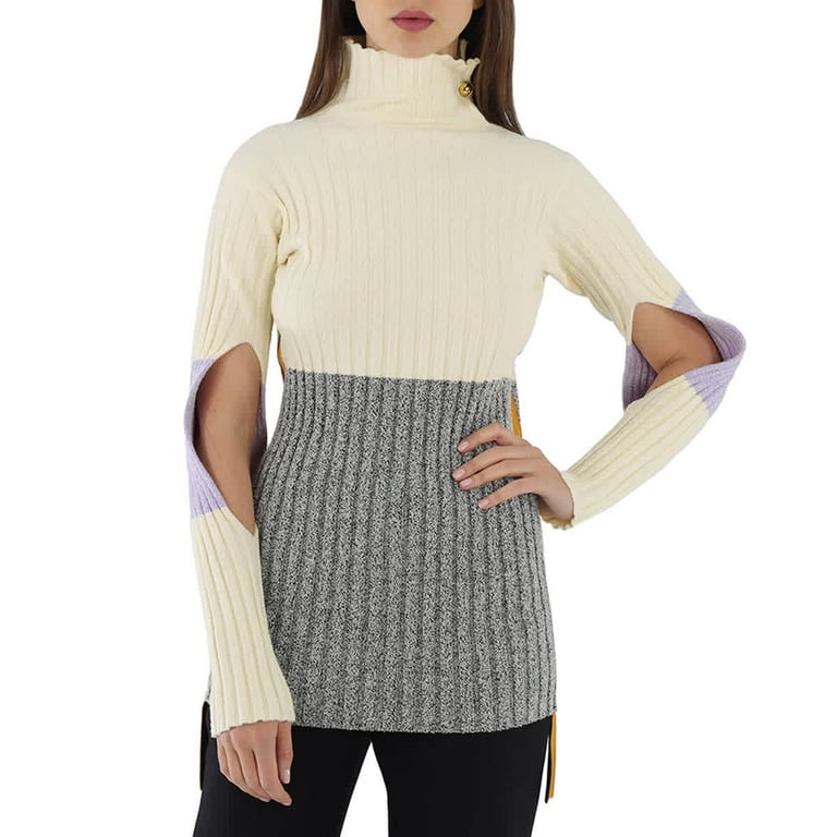 Moncler Ladies Tricot Knit Turtleneck Sweater Size Medium