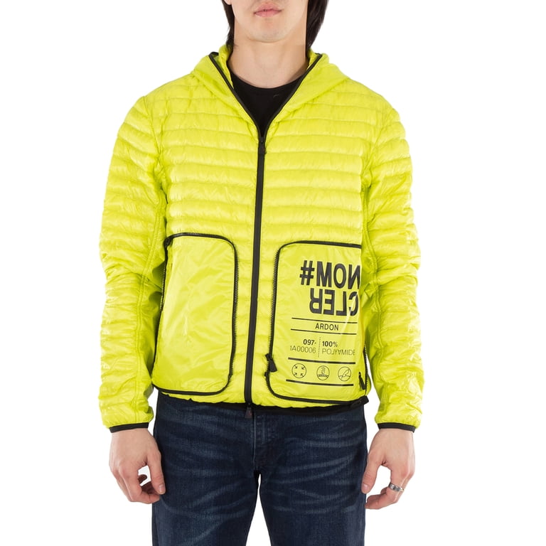 Moncler mens Ardon Jacket, 5, Yellow - Walmart.com