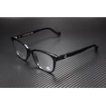 thumbnail image 1 of Moncler ML5113-D 001 Shiny Black Clear Lens Plastic 53 mm Men's Eyeglasses, 1 of 5