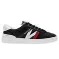 thumbnail image 1 of Moncler Men's Monaco M Black Leather Logo Lace Up Sneakers (US Footwear Size System, Adult, Men, Numeric, Medium, 7), 1 of 1