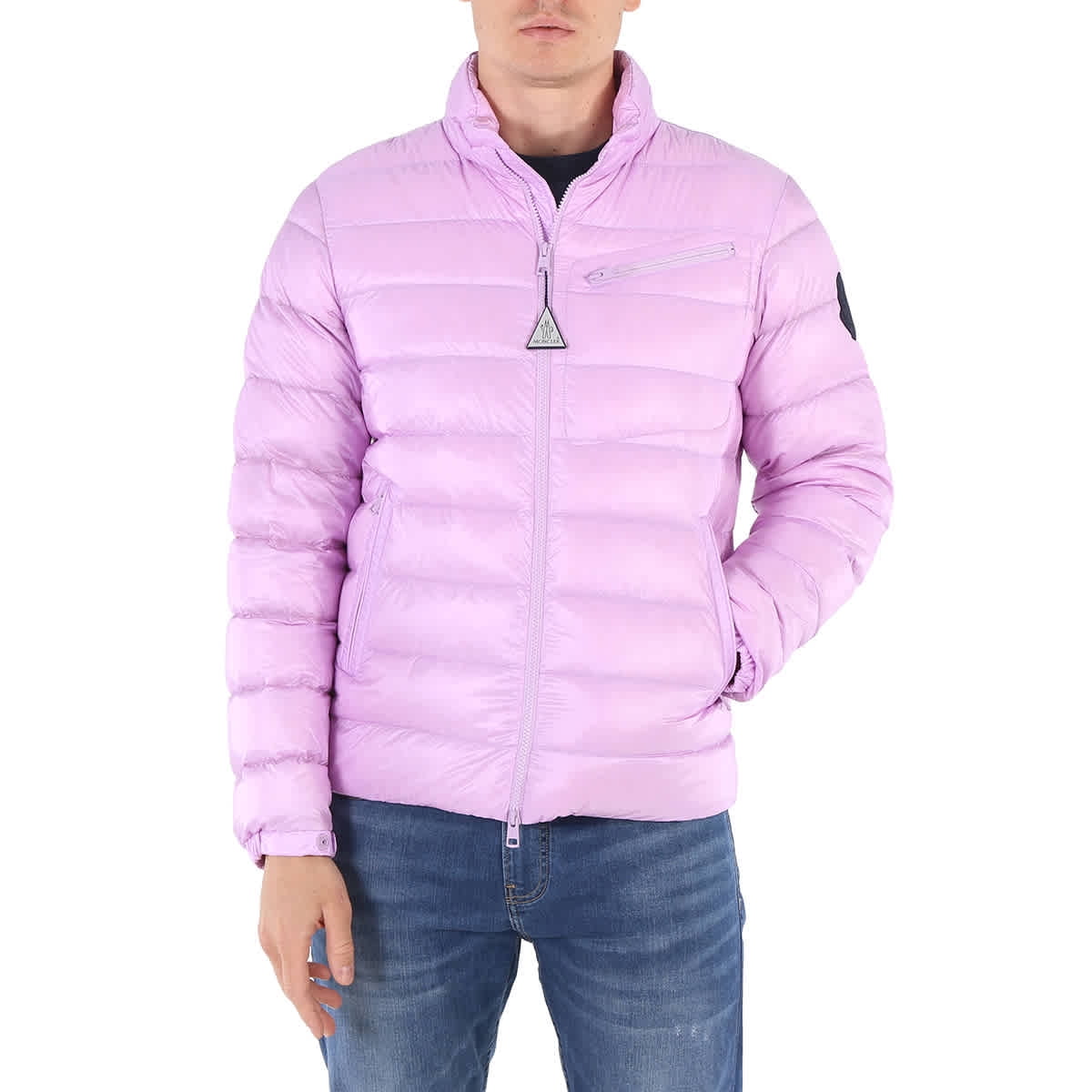 Moncler jacket mens purple sale