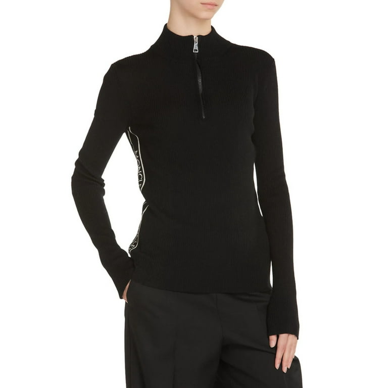 Moncler Quarter Zip Mock Neck Sweater Walmart