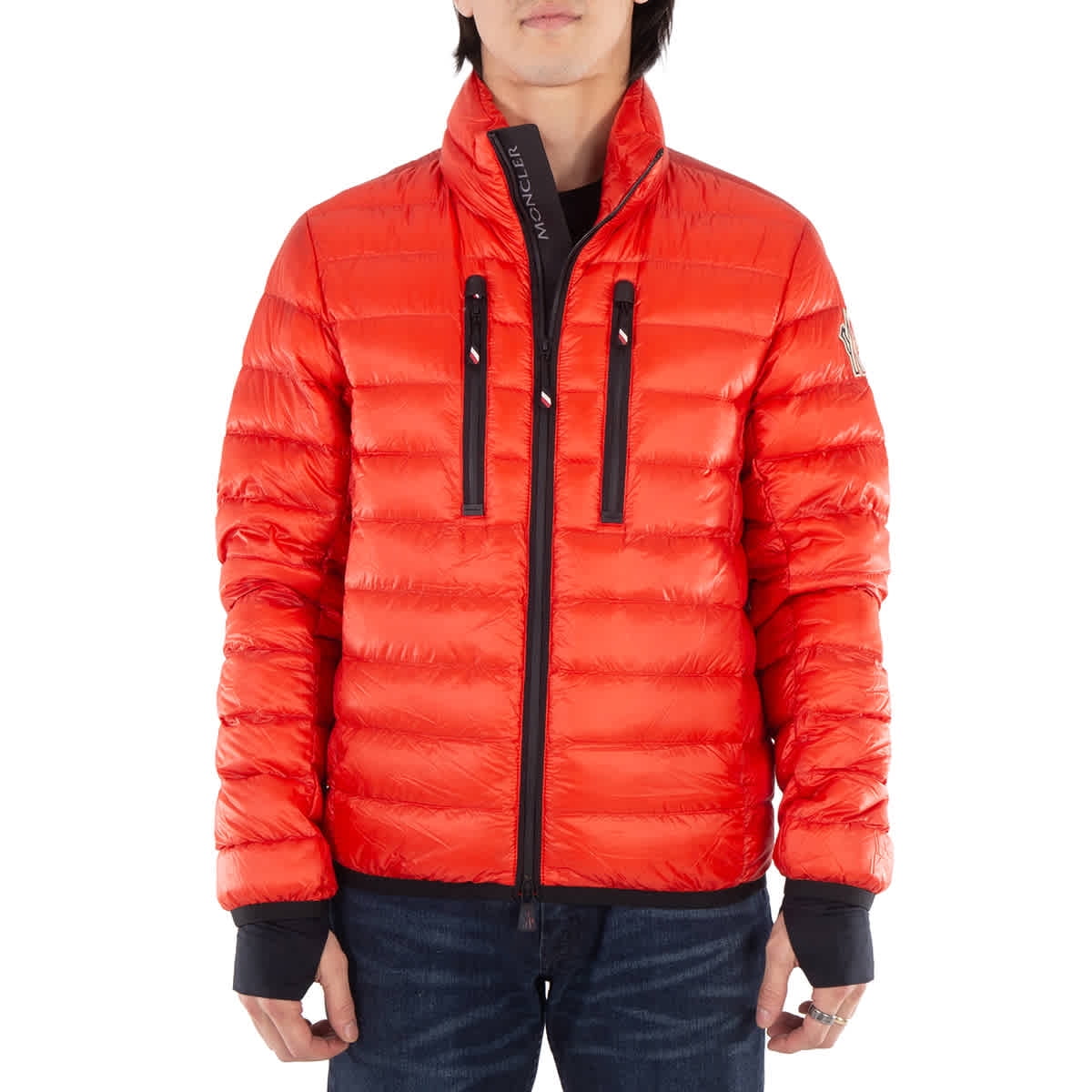 【正規品】Moncler grenoble ミリタリージャケット レッド XL Moncler Grenoble Hers Short Down Jacket, Brand Size 5 (XX-Large