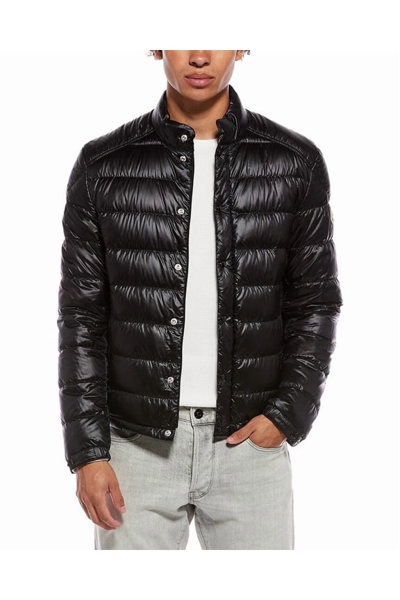 mens Puffer Jacket, 1, Black