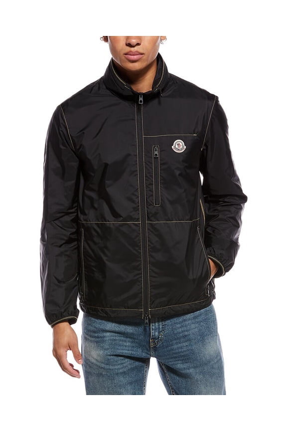 mens Solid Jacket, 1, Black