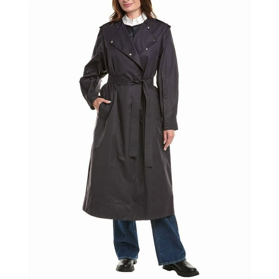 Moncler womens  2pc Trench Coat, 4, Black