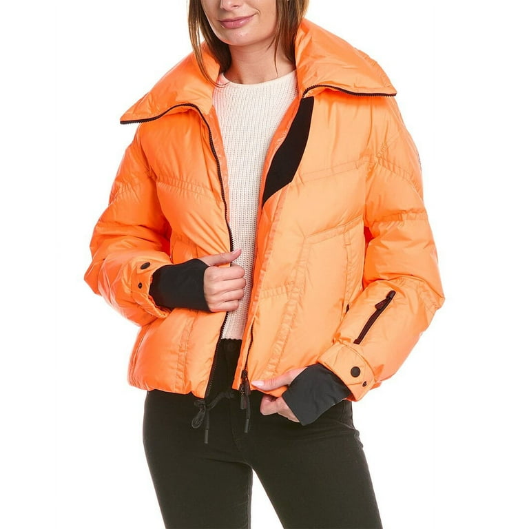 Moncler orange puffer jacket new arrivals