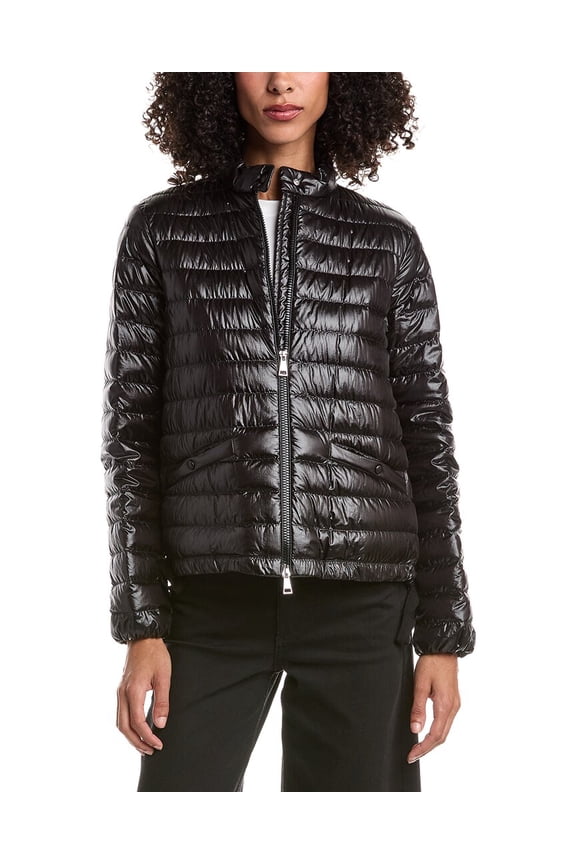 womens Puffer Down Jacket, 1, Black