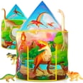 thumbnail image 1 of Moncoland Dinosaur Kids Play Tent for Boys 3-8 Years Toddlers Pop up Polyester Playhouse Indoor Outdoor, 1 of 6