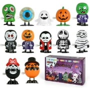 Moncolis 12 Pcs Kids Trick or Treat Wind-up Toys Gift for Child Halloween Party Favors Goody Bags Filler,0.573lb