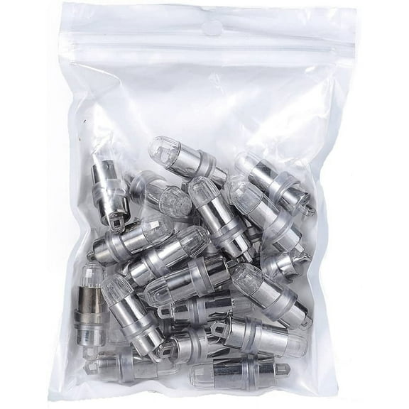 Moncolis 24-Count Battery Operated LED Party Lights for Lanterns Balloons Party Decoration,Waterproof - White