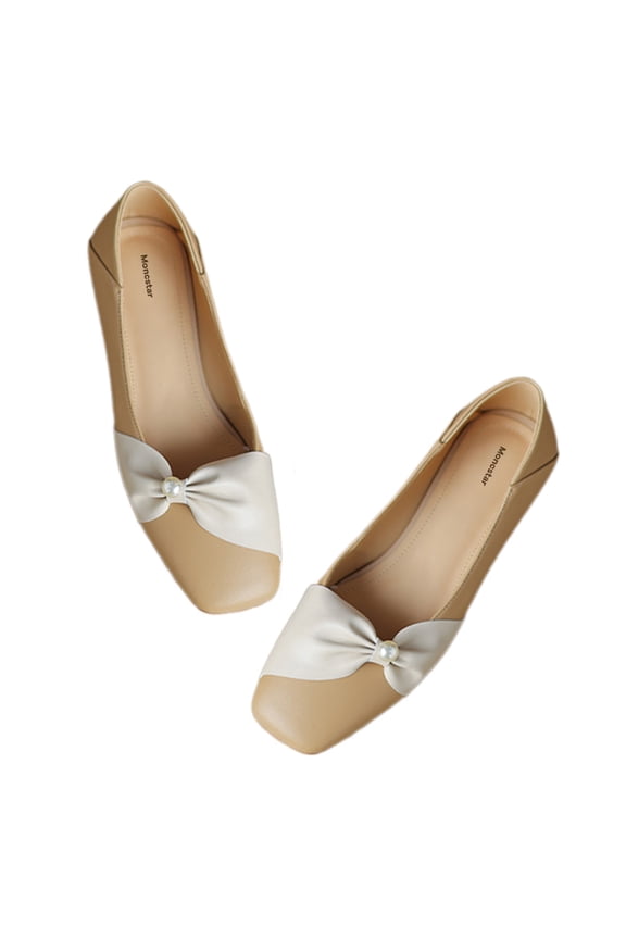 Footwear for women,  Women's Casual Foldable Ballet Flats Square Toe Ballerina Flats Shoes Comfortable