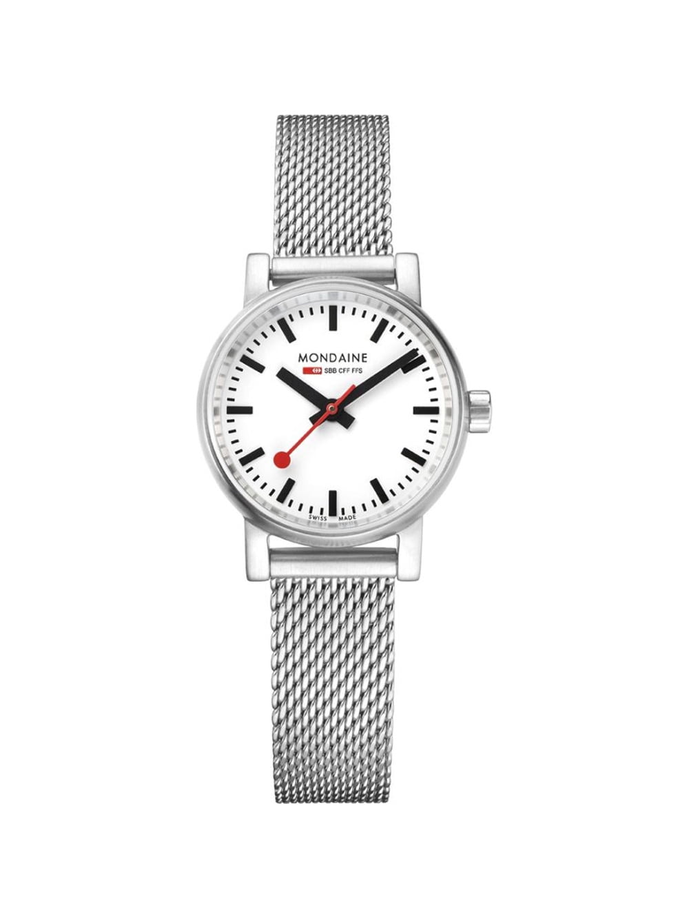 Mondaine Evo2 26mm Stainless Steel White Dial Ladies Quartz  display picture 1