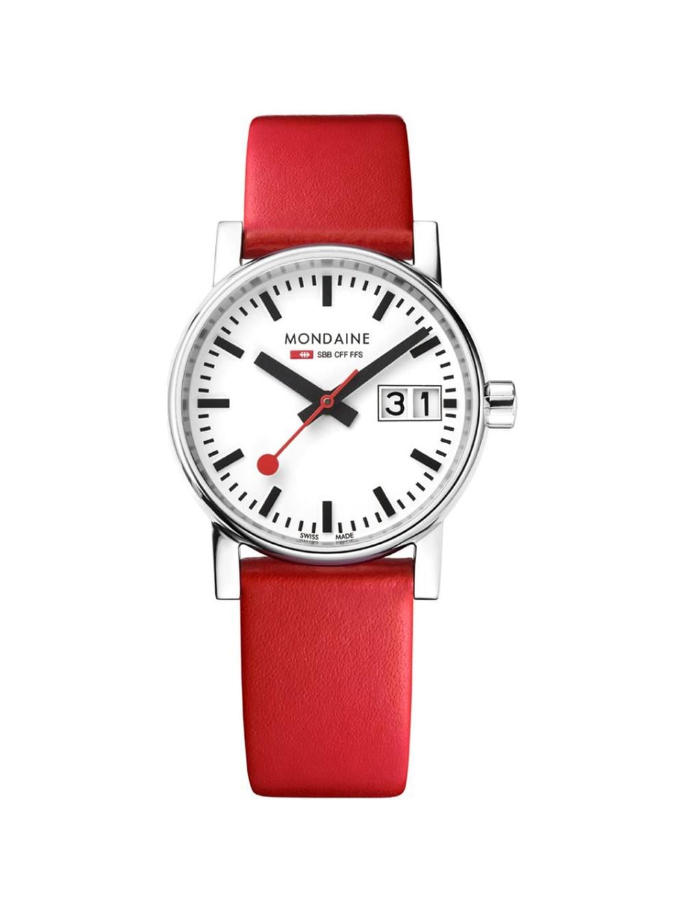 Mondaine-Evo2-Steel-White-Dial