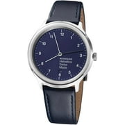 ساعة Mondaine Helvetica 40mm Steel Blue Dial Quartz Ladies Watch MH1.R2240.LD