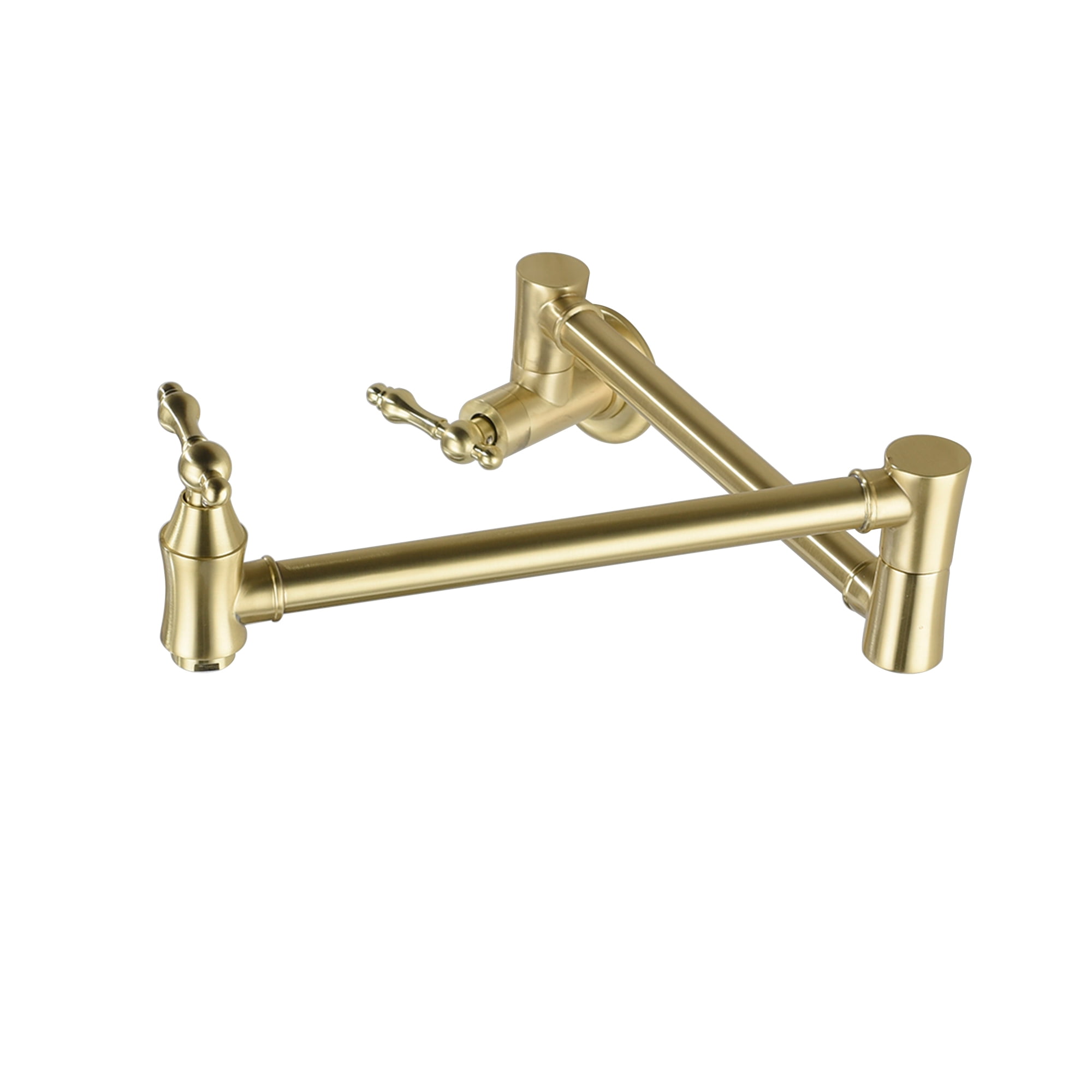 Mondawe 1.8 GPM Pot Filler Faucet, Single Hole 2 Handles Wall Mount