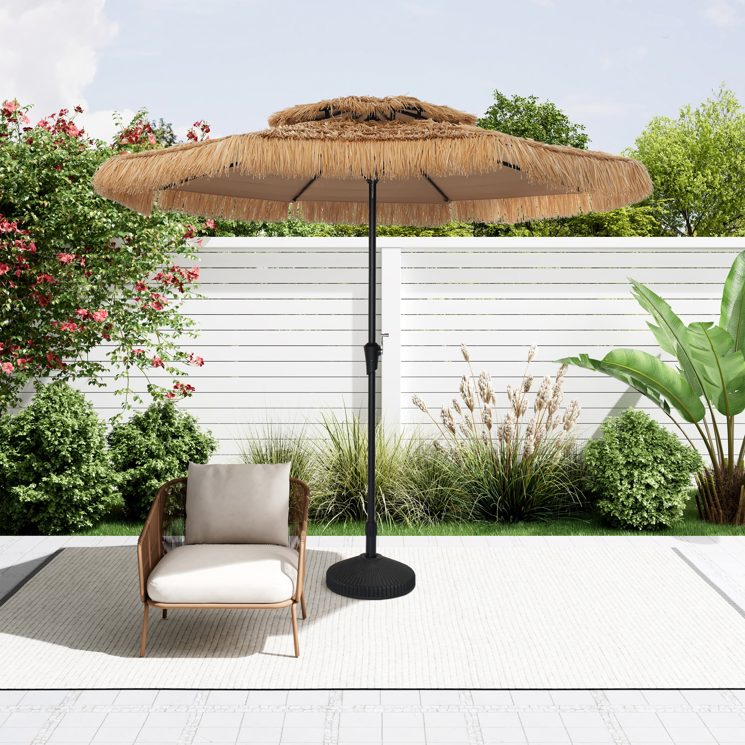 farm and fleet patio umbrella Kozyard 15 FT Double-Sided Rectangular Umbrella, Base Included, Crank Lift Outdoor Patio with UV Protection for Backyard, Pool & Garden 4000 lumens Color:MC-1 Best Custom Cosmetic Bag Steel Pole