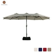 Mondawe 15ft Rectangular Patio Umbrella with Base