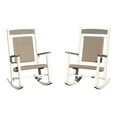 thumbnail image 1 of Mondawe 2-Piece Set Outdoor Rocking Chair，Heavy-Duty HDPE Wicker, 300lbs Capacity, 1 of 7