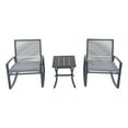 thumbnail image 1 of Mondawe 3-Piece Outdoor Metal Rocking Chair Set with Side Table include Cushions, 1 of 7