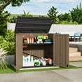 thumbnail image 1 of Mondawe 34.3"D x 53.2"W x 47.1"H Resin Outdoor Storage Shed with Reinforced Floor, 1 of 9