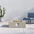 thumbnail image 1 of Mondawe 34" Square Concrete Propane/Natural Gas Fire Pit table, 1 of 5
