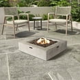 thumbnail image 1 of Mondawe 34" Square Concrete Propane/Natural Gas Fire Pit table, 1 of 5