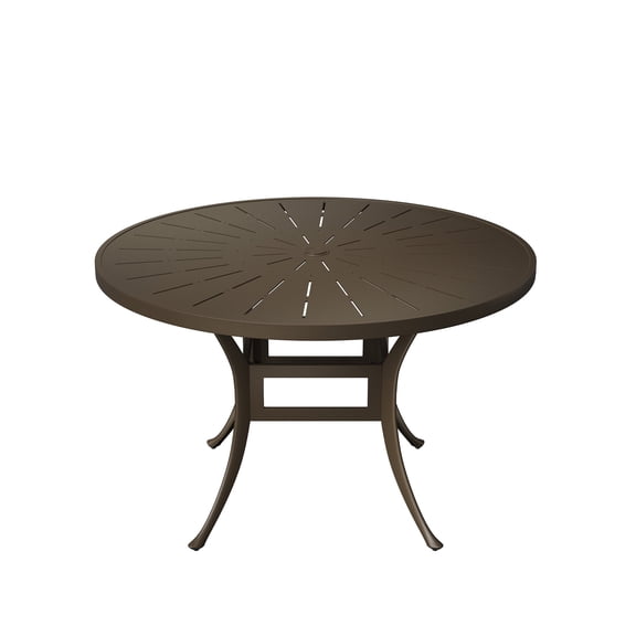 Mondawe 48" Cast Aluminum Round Dining Table