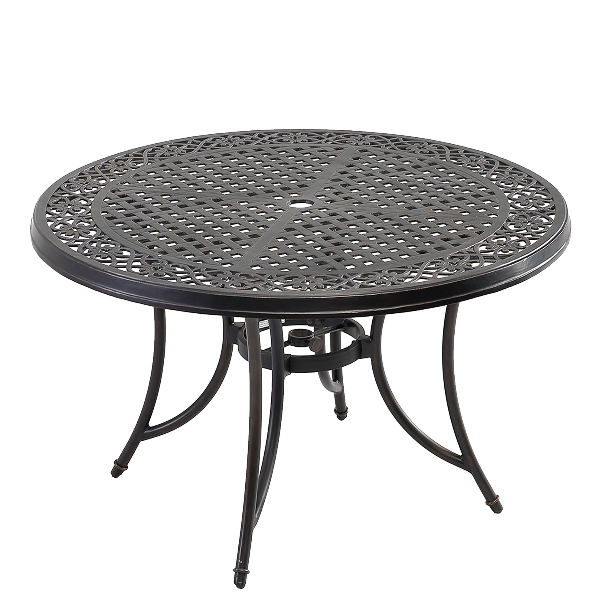 48 round patio table 2024 with umbrella hole
