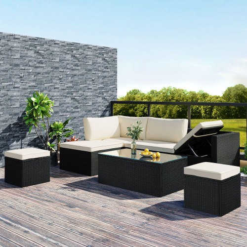 Better Homes & Gardens Brookbury 5Piece Outdoor Wicker Sectional