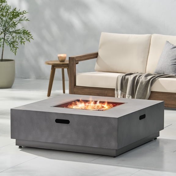 Mondawe 50,000 BTU Square Iron Fire Pit