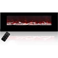 thumbnail image 1 of Mondawe 60 Inch Electric Fireplace Recessed and Wall Mounted, LED Linear Fireplace with Remote Control Ultra-Thin and Low Noise 1500W Adjustable 6 Flame Options, Timer, 1 of 11